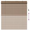 vidaXL Estores de rolo com cortinas Manual Castanho 140 x 160 cm Bambu