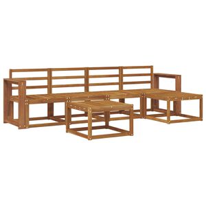 vidaXL Conjunto de Sof&aacute;s para Exterior 6 pcs Natural