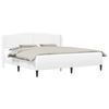 vidaXL Estrutura da Cama Branco 180 x 200 cm Couro Sint&eacute;tico