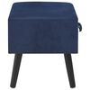vidaXL Mesas-de-cabeceira 2 pcs 40x35x40 cm veludo azul