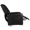 vidaXL Poltrona de TV reclin&aacute;vel em couro artificial preto