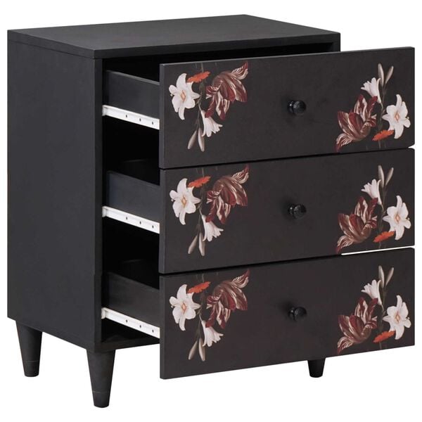 vidaXL Mesa-de-cabeceira com gaveta Multicolor 50 x 33 x 60 cm