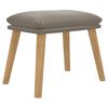 vidaXL Apoio de p&eacute;s 45x29,5x35 cm veludo cinzento-claro