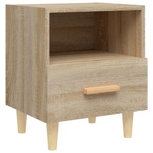 vidaXL Mesa de cabeceira 40x35x47 cm carvalho sonoma