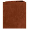 vidaXL Vaso de Canto Ferro Enferrujado 45 x 45 x 50 cm A&ccedil;o corten