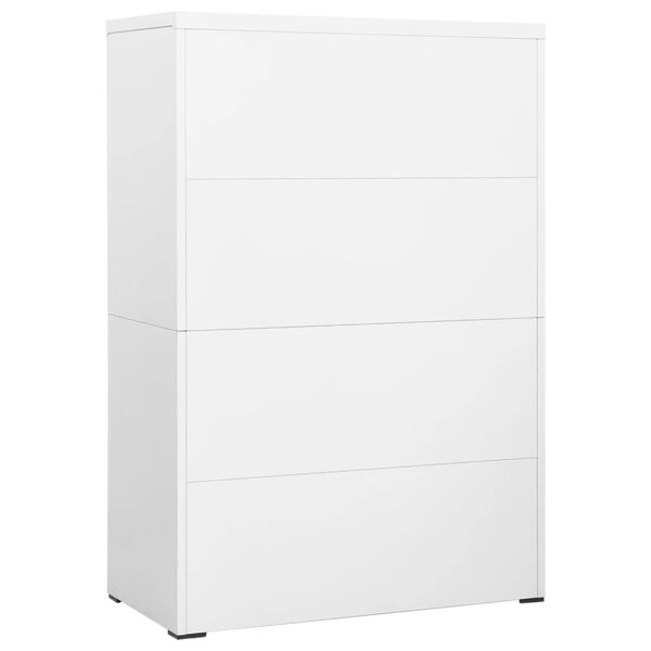 vidaXL Arquivador 90x46x134 cm a&ccedil;o branco