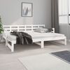 vidaXL Estrutura sofá-cama de puxar 2x(80x200) cm pinho maciço branco