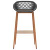 vidaXL Cadeiras de bar 4 pcs cinzento