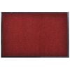 vidaXL Tapete de porta vermelho 90 x 150 cm PVC