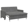 vidaXL Sof&aacute;-Cama Cinzento-Escuro Tecido