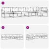 vidaXL Conjunto de Sof&aacute;s para Exterior 6 pcs Natural e Creme