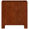 vidaXL Vasos/floreiras c/ pernas 2 pcs 30x30x30 a&ccedil;o corten enferrujado
