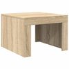 vidaXL Mesa de centro 50x50x35 cm derivados de madeira carvalho sonoma