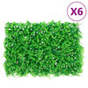 &nbsp;vidaXL Veda&ccedil;&atilde;o de folhas de feto artificiais&nbsp;6 pcs 40x60 cm verde