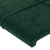 vidaXL Estrutura de cama sem colch&atilde;o 100x200 cm veludo verde-escuro
