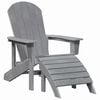 vidaXL Cadeira Adirondack Cinzento-claro 82 x 74 x 92 cm HDPE
