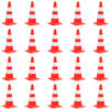 vidaXL Cones de sinaliza&ccedil;&atilde;o refletores 20 pcs 50 cm vermelho e branco