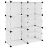 vidaXL Sapateira 84x31,5x93 cm PP transparente