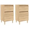 vidaXL Mesas de cabeceira 2 pcs 40x35x70 cm cor carvalho sonoma