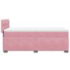 vidaXL Cama com molas/colch&atilde;o 100x200 cm veludo rosa
