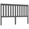 vidaXL Cabeceira de cama 166x6x101 cm pinho maci&ccedil;o cinzento