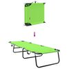 vidaXL Espregui&ccedil;adeira dobr&aacute;vel 2 pcs Verde 188 x 57 x 86,5 cm