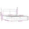vidaXL Estrutura cama s/ colch&atilde;o derivados madeira carvalho castanho