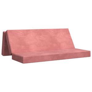 vidaXL Sof&aacute; Cama Dobr&aacute;vel 180 x 67 x 45 cm Rosa