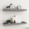 vidaXL Prateleiras de parede Loggia 2 pcs 60x15x4 cm MDF cinzento