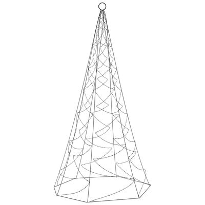 vidaXL Árvore de Natal mastro de bandeira 200 LEDs 180 cm azul