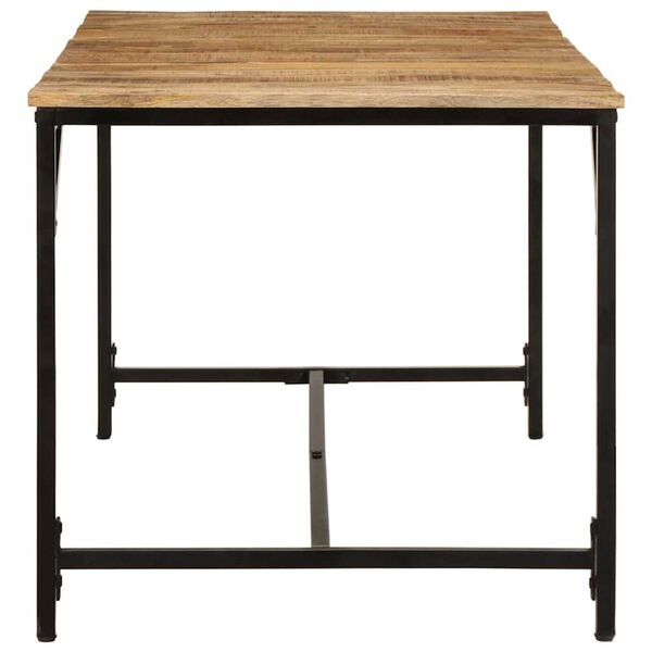 vidaXL Mesa de jantar 160x80x75 cm madeira de mangueira maci&ccedil;a &aacute;spera