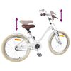 vidaXL Bicicleta Infantil 18 Polegadas para 5-7 anos Branco