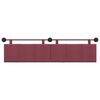vidaXL Cabeceira Suspensa Riscas Vinho Vermelho 210 x 55 x 5 cm tecido