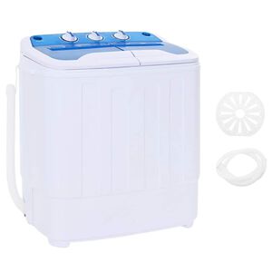 vidaXL Mini m&aacute;quina de lavar roupa tambor duplo 5,6 kg