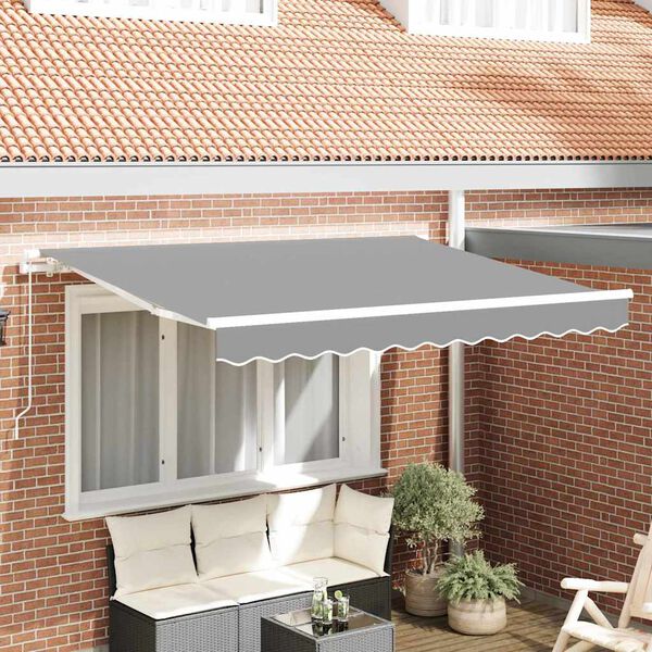 vidaXL Estrutura de Toldo Manual Branco 3 x 2 m Metal