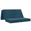 vidaXL Sof&aacute; Cama Dobr&aacute;vel 160 x 67 x 45 cm Azul