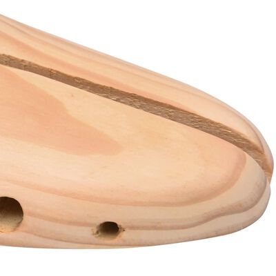 vidaXL Alargador de calçado 5 pares tam. 38-39 madeira de pinho maciça