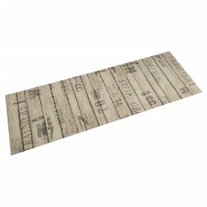 vidaXL Tapete de cozinha lav&aacute;vel 45x150 cm veludo padr&atilde;o cerca