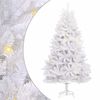 vidaXL &Aacute;rvore de Natal Artificial 300 LED PVC e A&ccedil;o Branco