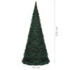 vidaXL &Aacute;rvore Natal pop-up artificial pr&eacute;-iluminada 210 cm verde