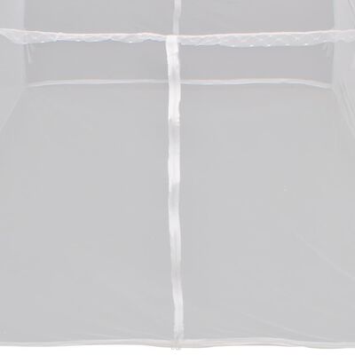 vidaXL Tenda de campismo 200x120x130 cm fibra de vidro branco