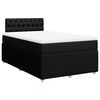 vidaXL Cama boxspring com colch&atilde;o 120x190 cm tecido preto
