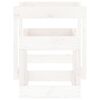 vidaXL Mesas de areia 2 pcs madeira de pinho maci&ccedil;a branco