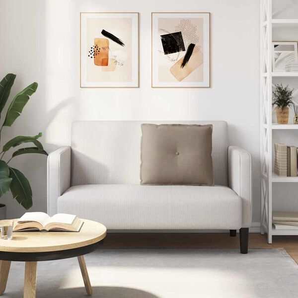 vidaXL Travesseiro para Costas Cinzento-acastanhado 60 x 50 cm