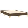 vidaXL Cama box spring c/ colch&atilde;o/LED 120x190cm tecido castanho-escuro