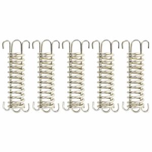 vidaXL Fixadores de mola p/ para-sol estilo vela 5 pcs a&ccedil;o inoxid&aacute;vel