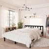vidaXL Estrutura de cama 140x200 cm pinho maci&ccedil;o preto