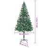 vidaXL &Aacute;rvore de Natal Artificial com 300 LEDs Verde 180 cm PVC e A&ccedil;o