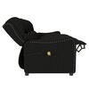 vidaXL Poltrona de massagens 4 lugares reclin&aacute;vel tecido preto