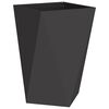 vidaXL Floreira 2 pcs Preto 50 x 50 x 75 cm A&ccedil;o